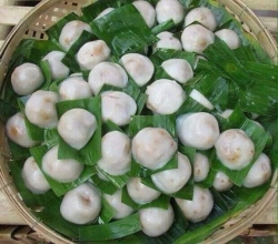 Chị gái ở HUẾ đem vô 50 sét BÁNH ÍT TÔM THỊT hấp chín dẻo ngon tại Quảng Nam