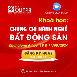 Khóa học chứng chỉ hành nghề môi giới bất động sản Top Olympia tại Quảng Nam