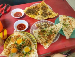 Bánh kẹp trà sữa sáng tại Quảng Nam