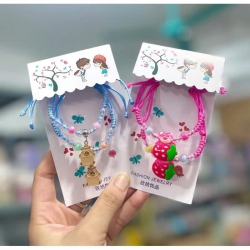Set vòng tay đôi dây rút gắn charm hoạt hình siêu cute tại Quảng Nam