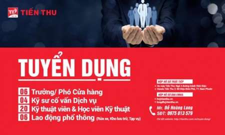 XE MÁY TIẾN THU QUẢNG NAM TUYỂN DỤNG tại Quảng Nam