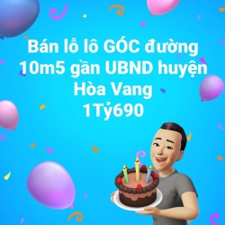 Bán lô đất góc 2 mặt đường, cách UBND Huyện Hòa Vang 700m tại Quảng Nam