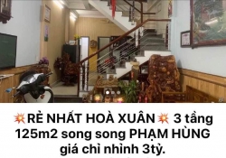 Nhà 3 tầng 125m2 PHẠM HÙNG giá 3 tỷ tại Quảng Nam