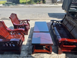 Bộ salon gỗ đã phun PU mới 95% tại Quảng Nam