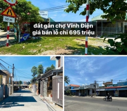 Chính chủ cần tiền gấp để giải quyết công việc gia đình bán rẻ lô đất gần chợ Vĩnh Điện tại Quảng Nam