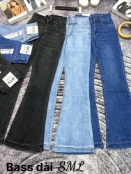 JEAN DÀI BASS 2 NÚT TRƠN  Chất jean co giãn Size SML Duy nhất 1 từ”ĐỈNH” tại Quảng Nam