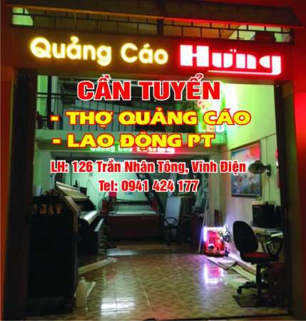 TUYỂN THỢ QUẢNG CÁO tại Quảng Nam
