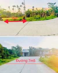 Lô đất 120m2 đất ở hoàn toàn, trục chính đường 7,5m tại Quảng Nam