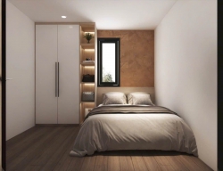 Nhà mê lửng đúc sau lưng Mặt tiền tại Quảng Nam