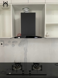 Chiếc bếp gas âm và hút mùi xinh yêu cho căn bếp nhỏ yêu thương tại Quảng Nam