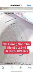 Đất mặt tiền Hoàng Văn Thái giá sập hầm 112,5m2 tại Quảng Nam