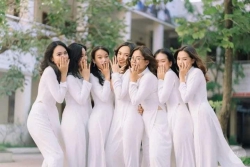 Áo dài học sinh tại Quảng Nam