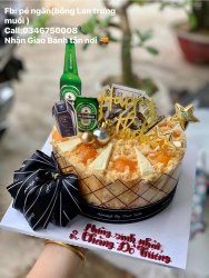 Mẫu bánh sinh nhật 'SALTED EGG BALLOON' tại Quảng Nam