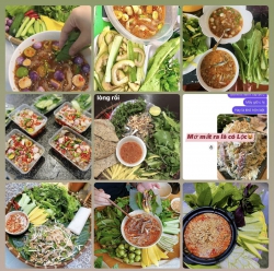 Gỏi cá trích + rau rừng ngon tại Quảng Nam
