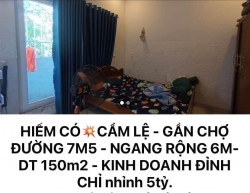 CỰC KỲ ĐẸP - GẦN CHỢ - ĐƯỜNG 7M5 - MẶT TIỀN 6M- DIỆN TÍCH 150m2 - ĐƯỜNG ĐI TỚI TOP VỚI 5 TRỆT tại Quảng Nam