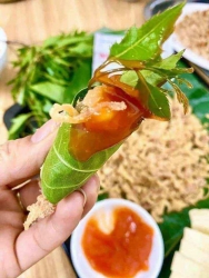 Nem thính vào nhiều em sale 100k 3 cái kèm lá đinh lăng, bột thính gạo tại Quảng Nam