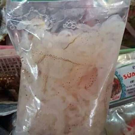 Sứa đã được ép khô tại Quảng Nam