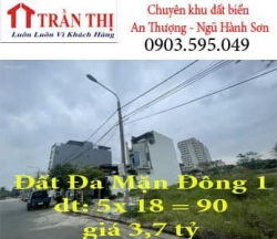 Đất Đa Mặn Đông 1 - Diện tích 5 x 18 - Hướng Đông tại Quảng Nam
