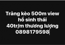 Bán nhà view hồ sinh thái 500m, giá 40 triệu/th tại Quảng Nam