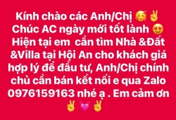 Cần tìm Nhà & Đất & Villa tại Hội An tại Quảng Nam