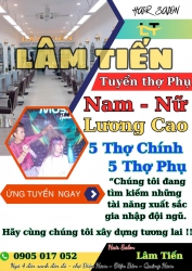 Salon cần tuyển thợ phụ và thợ chính lương cao tại Quảng Nam